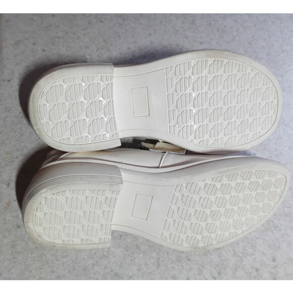 Bvoteuge Cream Patent Loafer Shoes 7.5 Minimalist Quietlux Dress Classic Career - Picture 5 of 9